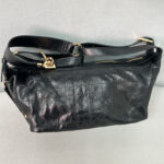 Christian Dior Small D-Journey Bag in Shiny Goatskin Black